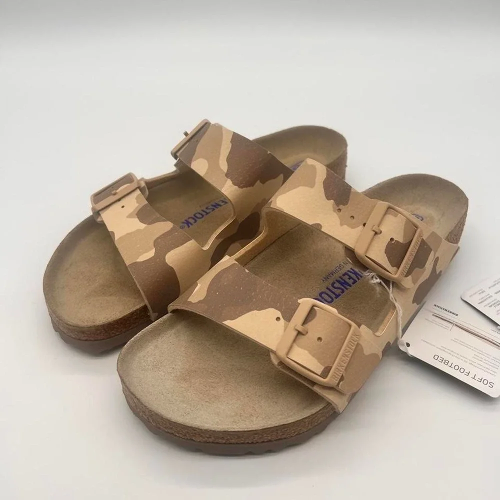NWT Birkenstock Limited Edition Camo Sandals L9 M7 - 40